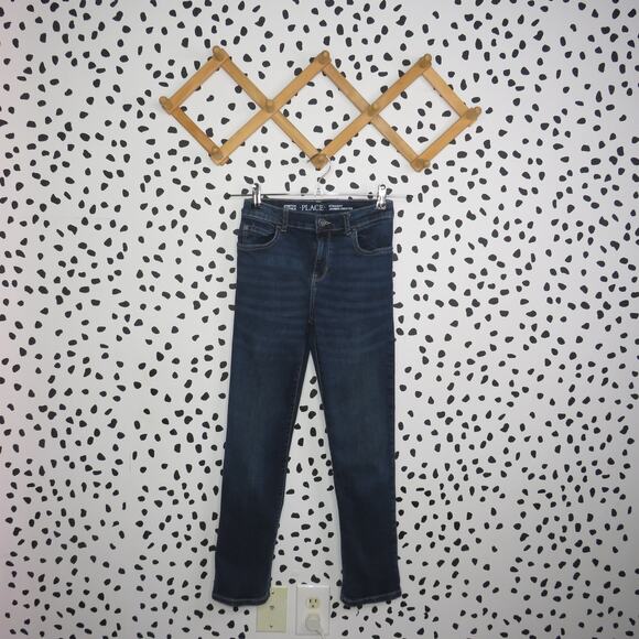 The Children’s Place Dark Wash Straight Leg Boys Jeans - Picture 1 of 7